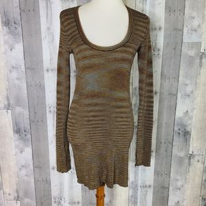 Missoni Striped Long Sleeve Bodycon Dress